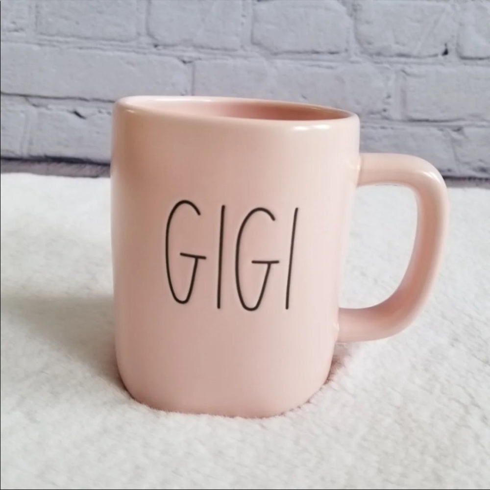 Rae Dunn Light Pink Gigi Mug